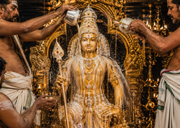 Karthigai Abhishekam for Murugan